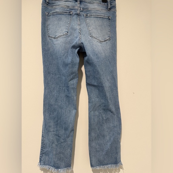 Vervet Blue High Rise Distressed Raw Hem Skinny Ankle Denim Jeans 29 MRSP $64 - Picture 3 of 11